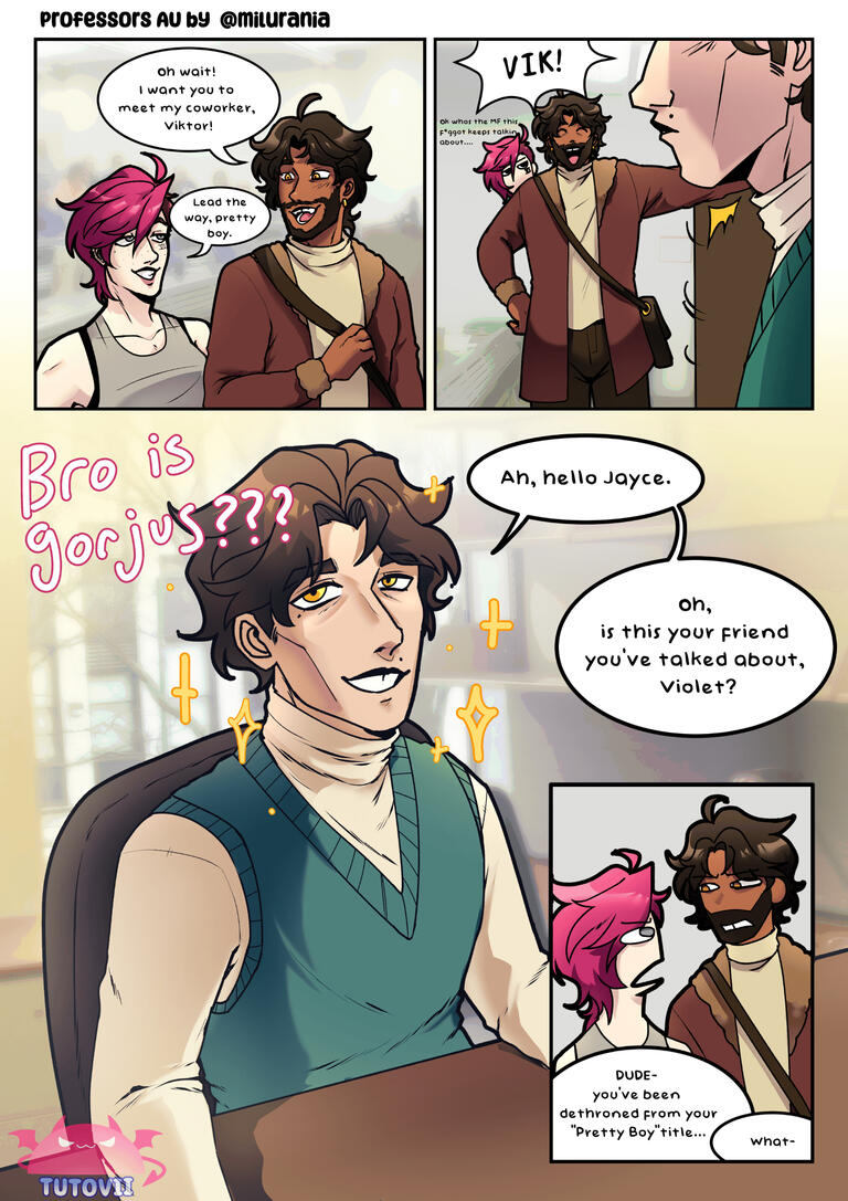 &quot;Pretty Boy&quot; Professor AU Arcane Comic