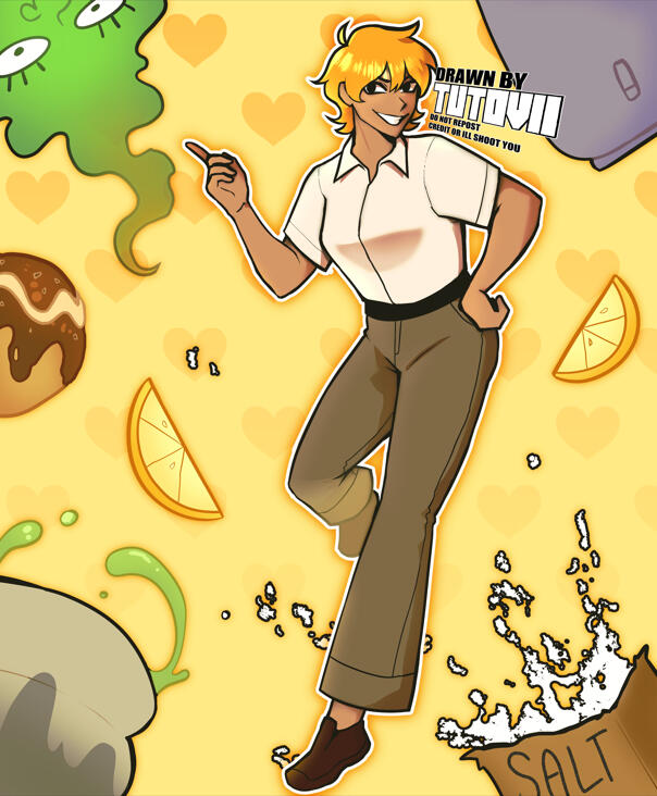 Page Art for "Girl Psycho 100" Zine