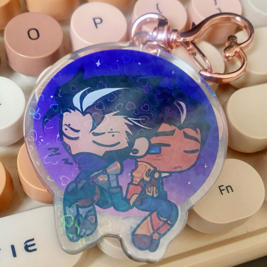 Keychain for "Tuned To You" Jayvik/Vikjayce Zine