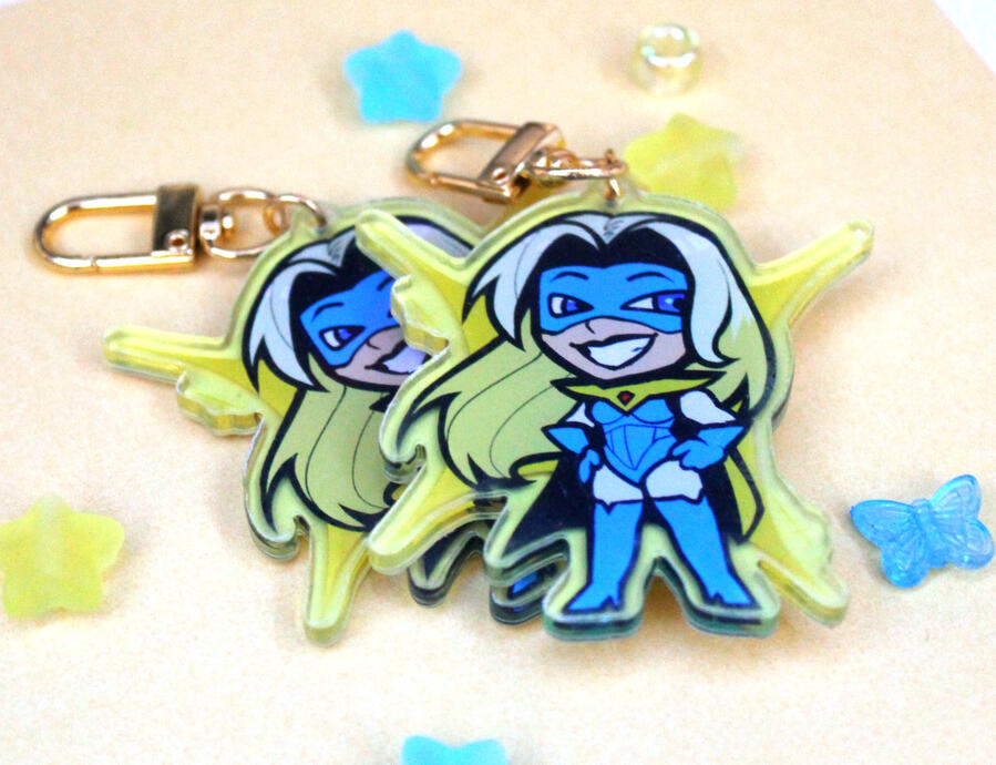 Blonde Blazer Keychain