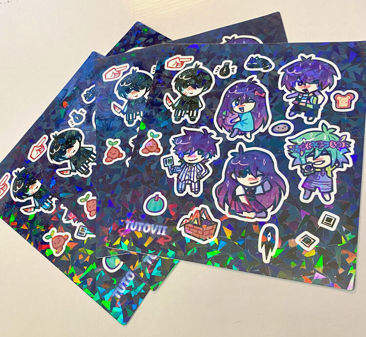 Omori Headspace Sticker Sheets