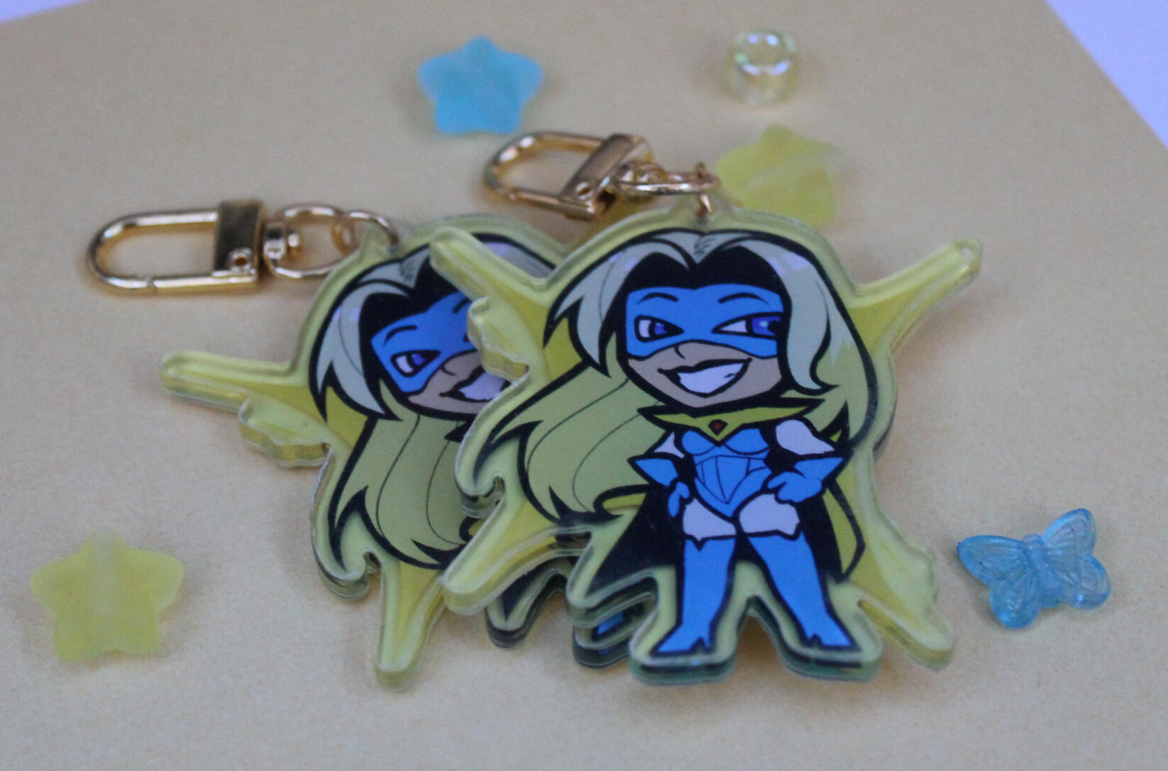 Blonde Blazer Keychain