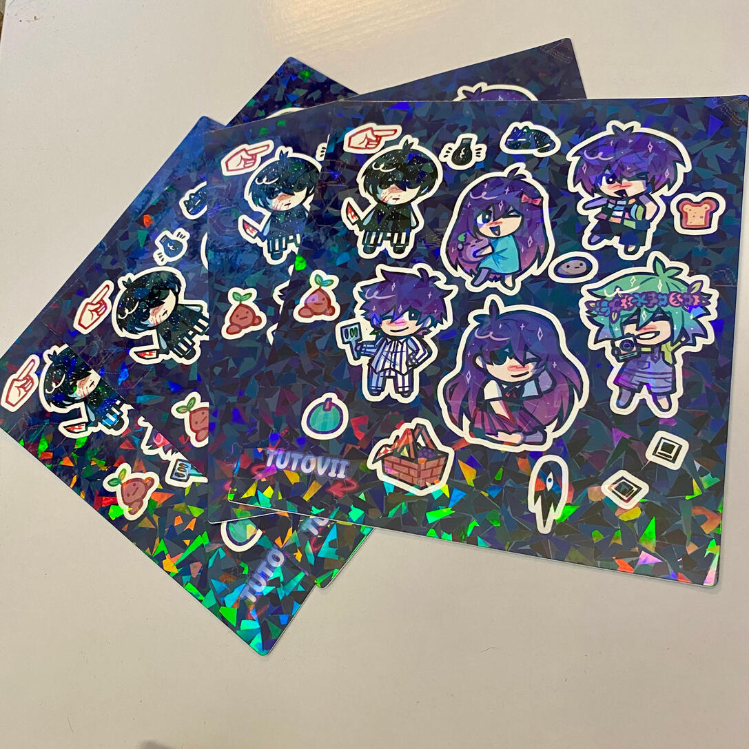 Omori Headspace Sticker Sheets