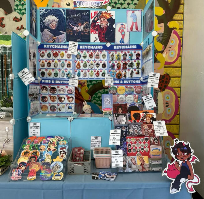 Flower Fist Market Booth