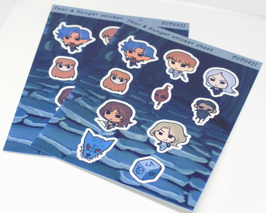 Fear &amp; Hunger Sticker Sheets