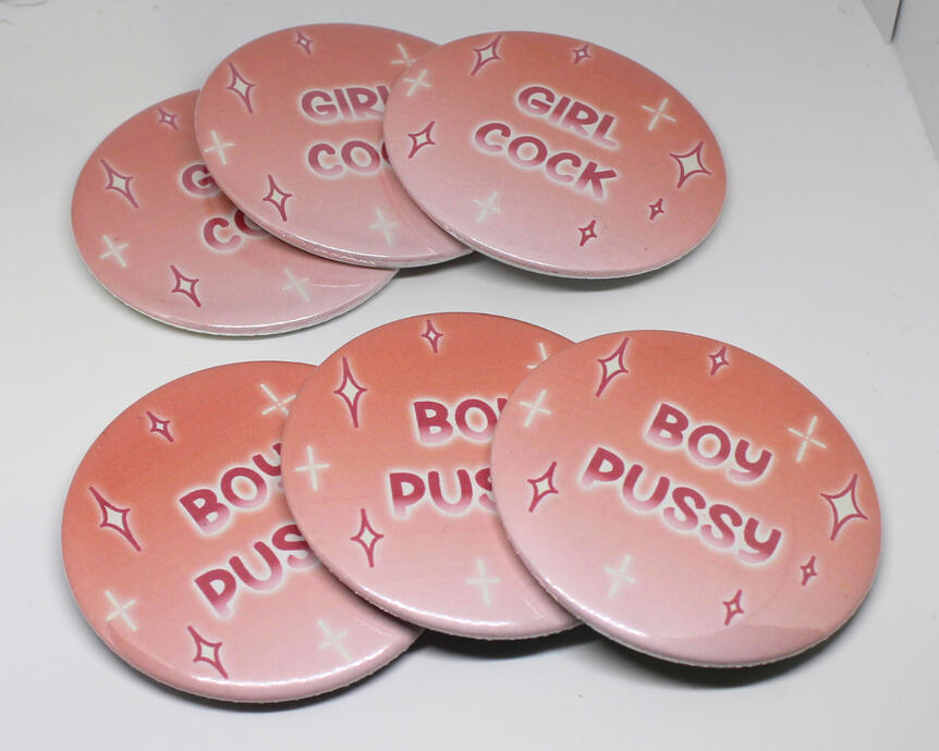 Boypssy &amp; Girlcck Buttons
