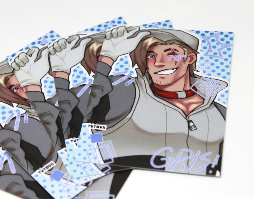 Gris Photo Card