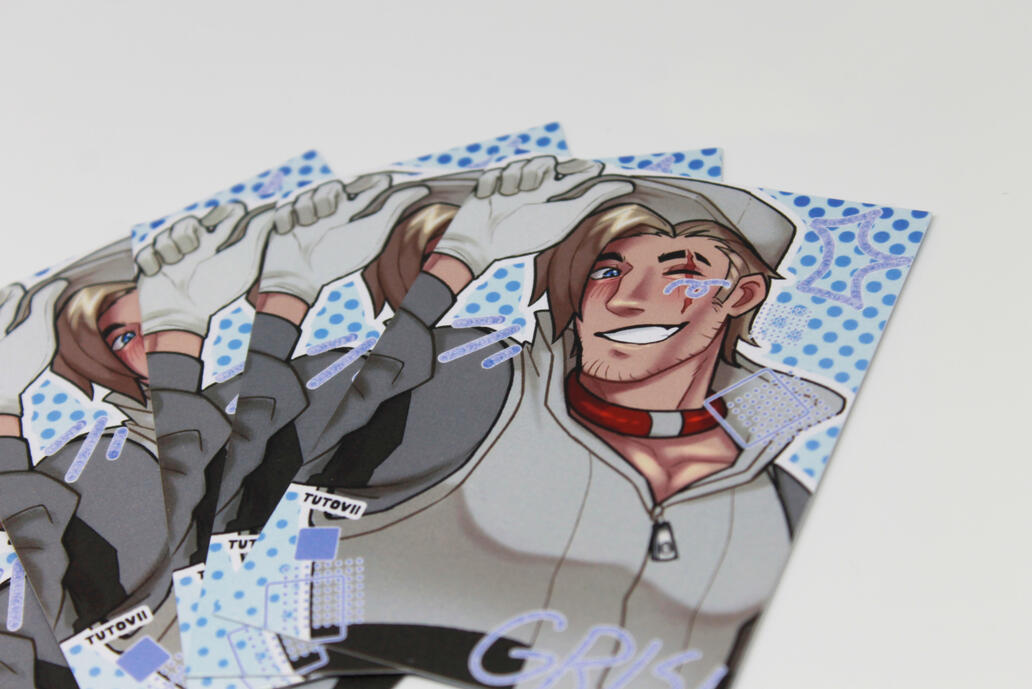 Gris Photo Card