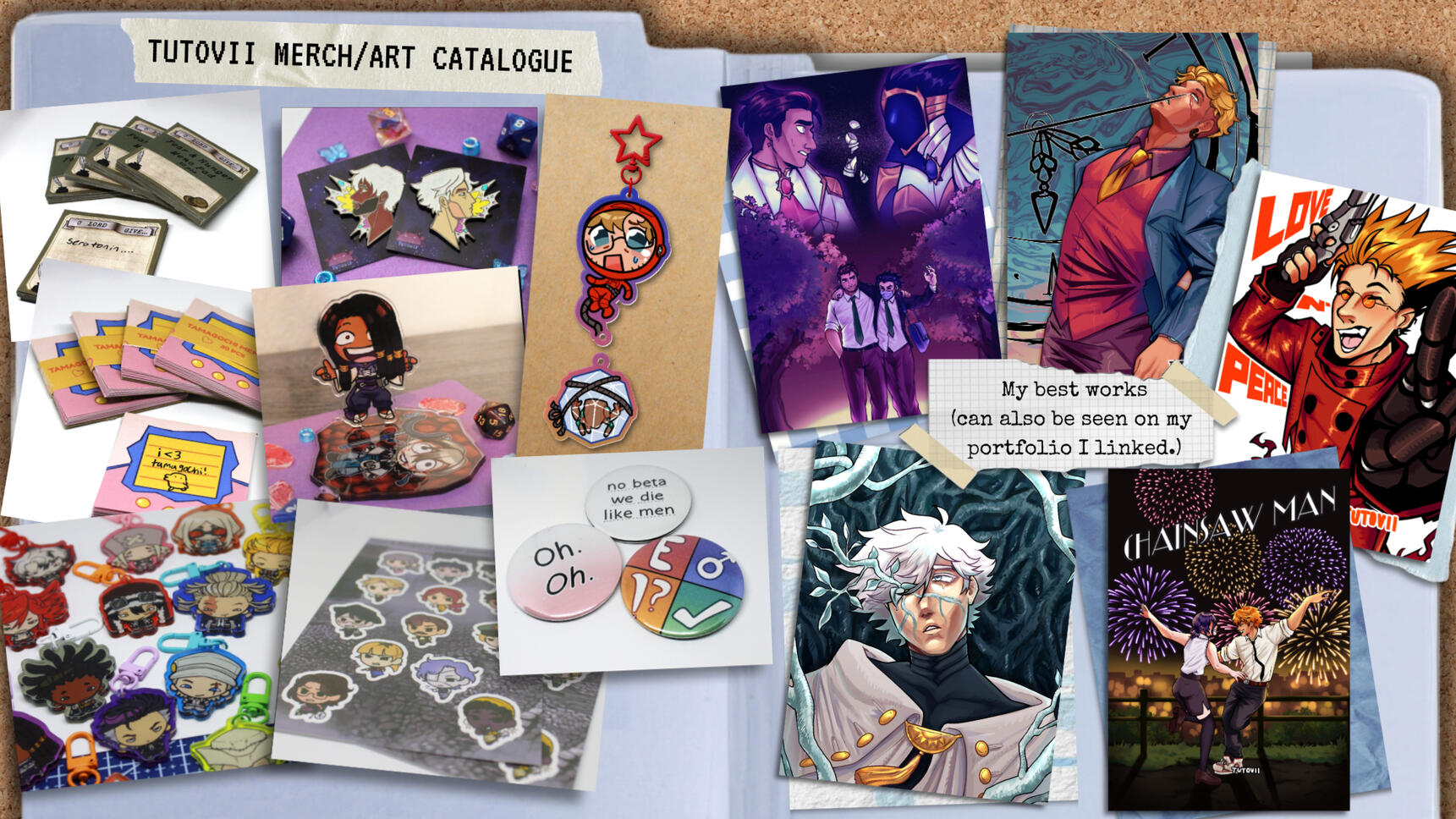graphic design for artist alley catalogue